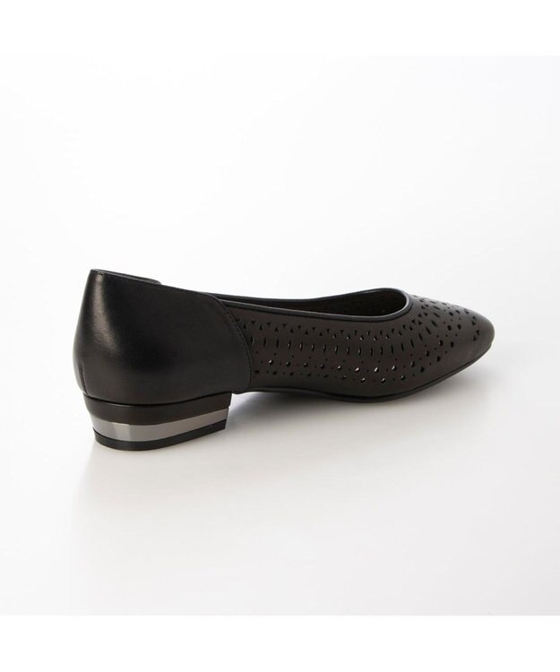 Riz raffinee <Riz raffinee>カットワークフラットパンプス ブラック