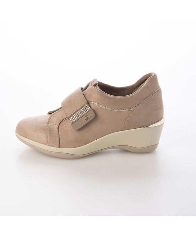 Riz raffinee <Riz raffinee>ヒールアップベルトスニーカー ベージュメタリック