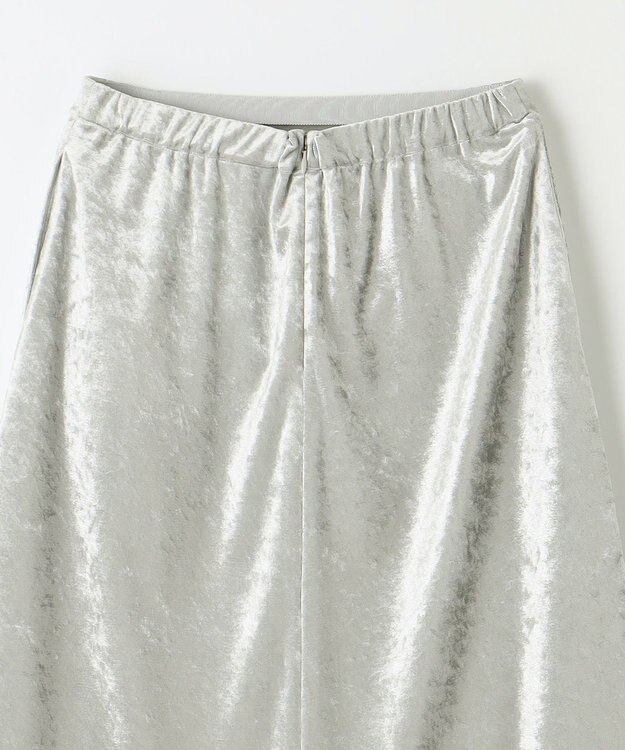 NAVE 【ReNAVE】クラッシュベロア スカート ライトグレー系