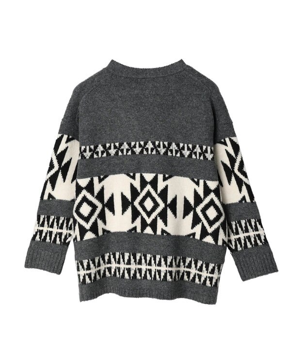 CRAFT STANDARD BOUTIQUE 【男女兼用】オルテガ柄カーディガン Gray