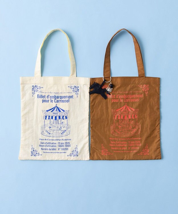 組曲 【2026年干支/開運コレクション】メリーゴーランドトートバッグ ライトイエロー系