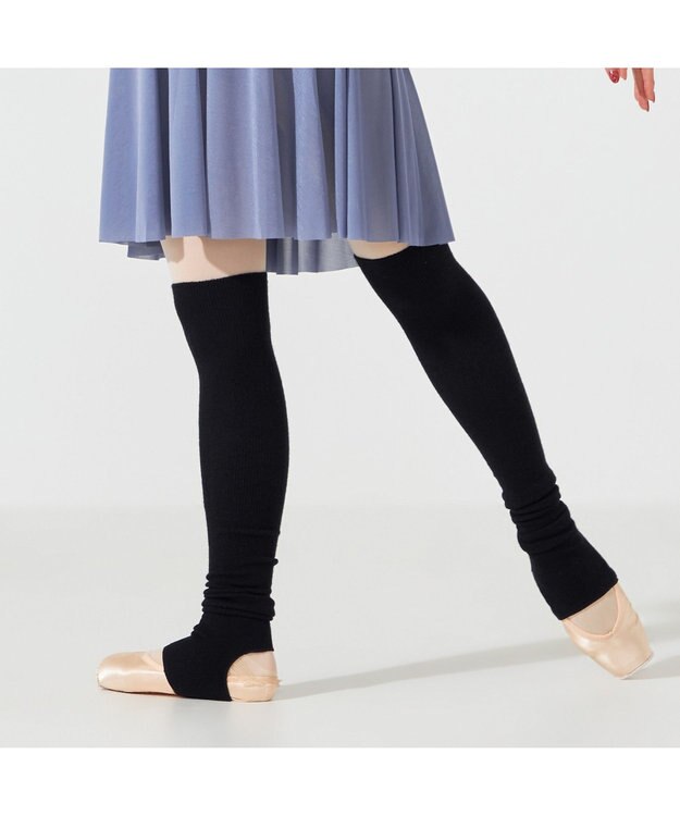 Chacott レッグカバー（ロング） ブラック