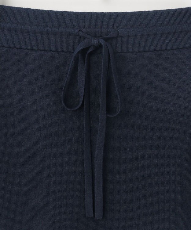 #Newans 【洗える】ナローシルエットニットスカート ネイビー