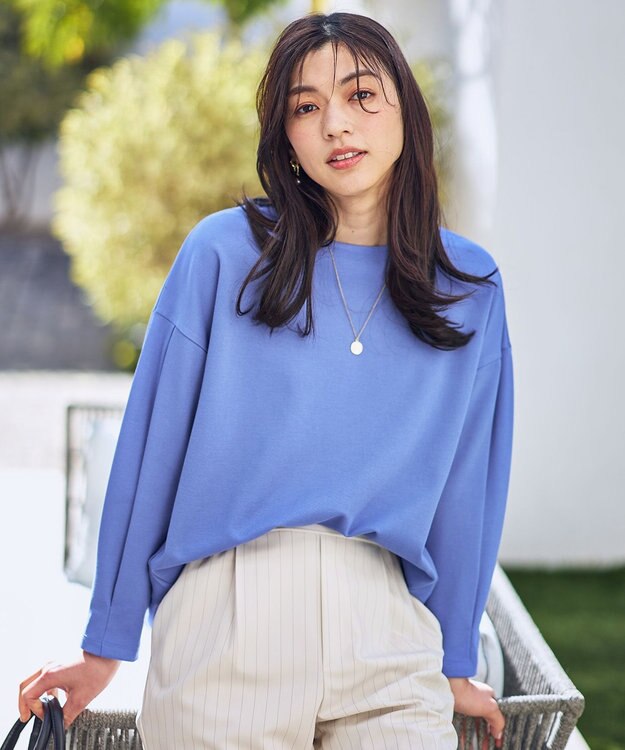 ANY タックスリーブプルオーバー ブルー