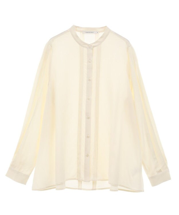 AMERICAN HOLIC サラックールタックブラウス Ivory