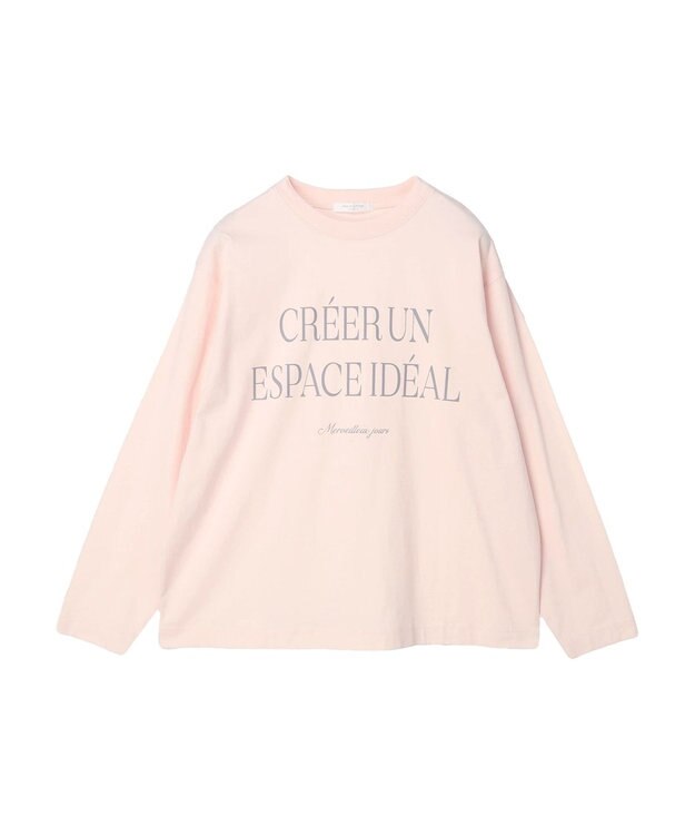 Green Parks オーバーサイズロゴチュニック Light Pink