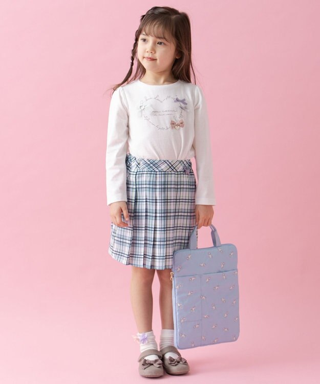 ANY KIDS 刺繍PC・タブレットケース サックスブルー×ユニコーン