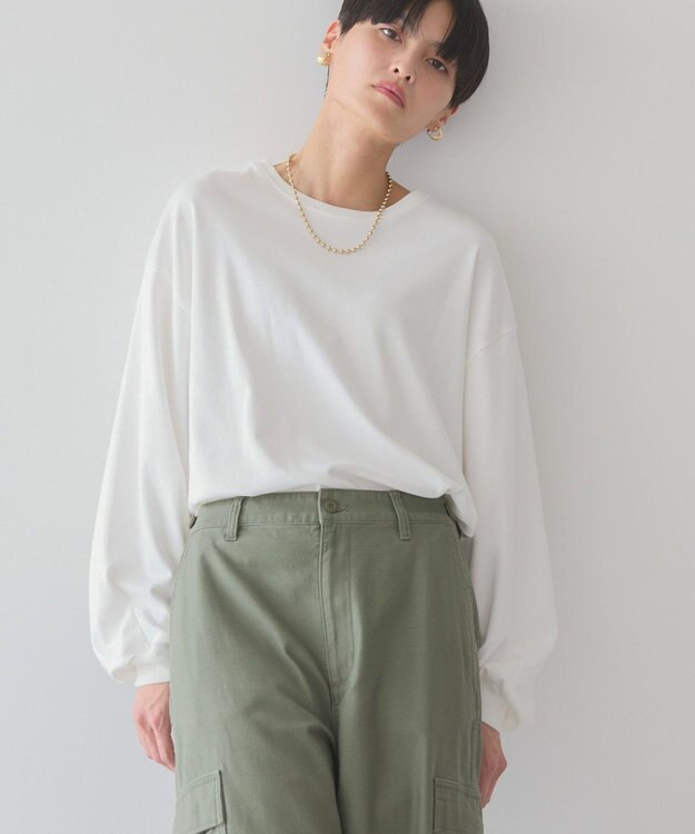 AMERICAN HOLIC 袖ボリュームカットプルオーバー Off White