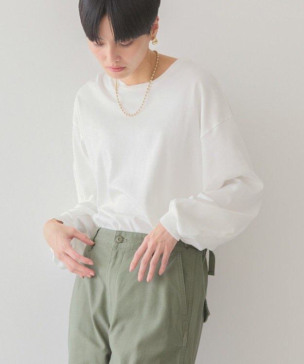 AMERICAN HOLIC 袖ボリュームカットプルオーバー Off White