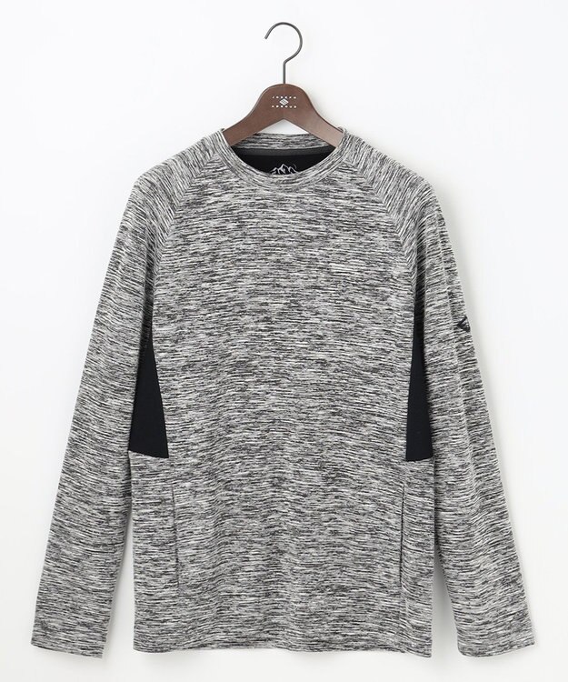 JOSEPH ABBOUD MOUNTAIN 【UNISEX】ランダムスラブリップTシャツ ライトグレー系