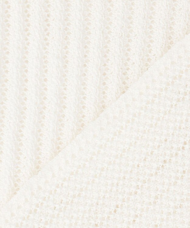 組曲 L 【先行予約・前後着用可】レーシーニット カーディガン ホワイト系