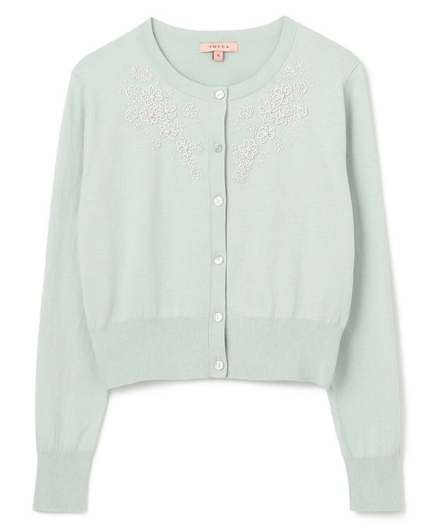 TOCCA 【洗える】DAISY KNIT カーディガン トッカブルー系