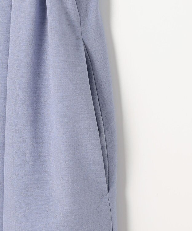 ANY SIS 【洗える】ビューティフレアシャツ ワンピース ライトブルー