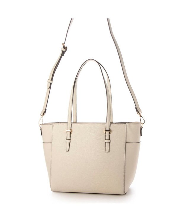 UNBILLION 【テレビ ドラマ着用アイテム】カシュカシュ cachecache / 横型金具ポイント2wayトートバッグ アイボリー