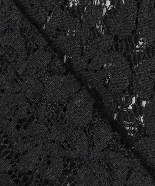 23区 【SLOW/一部店舗限定】好評につき追加生産！モチーフレース シャツ ブラック系