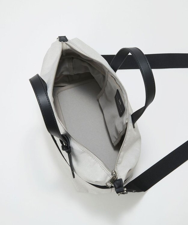 TOPKAPI 【TREASURE TOPKAPI】ナイロンコンビ 2way チェンジング トートバッグ ショルダーベルト付き ライトグレー