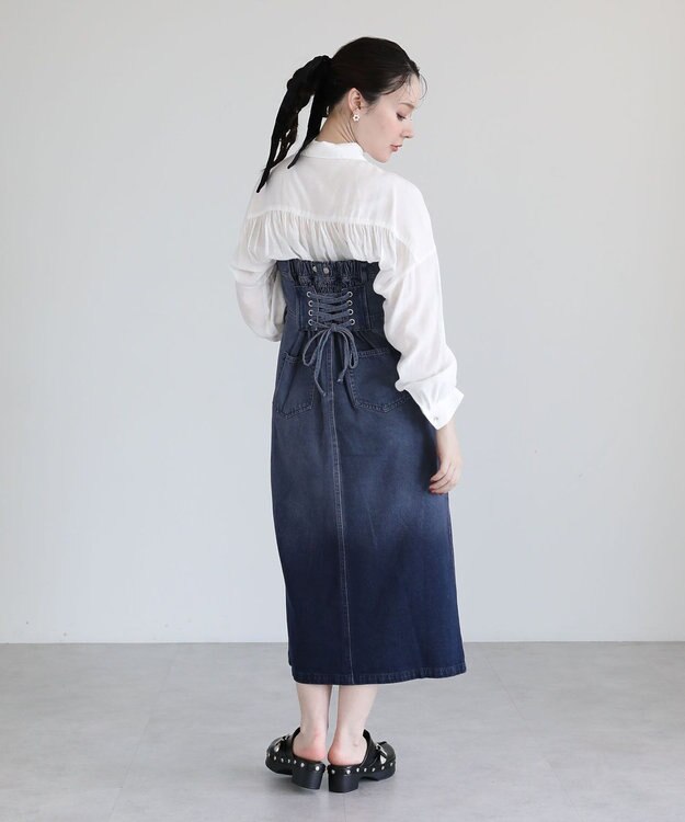 Green Parks ・ＳＵＧＡＲ　ＳＰＯＯＮ　２ｗａｙデニムジャンスカ Purple