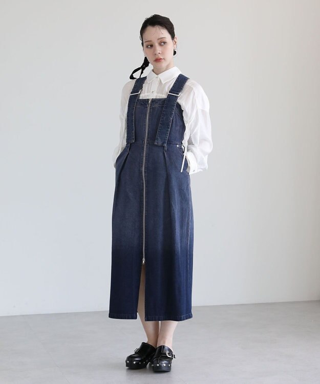 Green Parks ・ＳＵＧＡＲ　ＳＰＯＯＮ　２ｗａｙデニムジャンスカ Purple