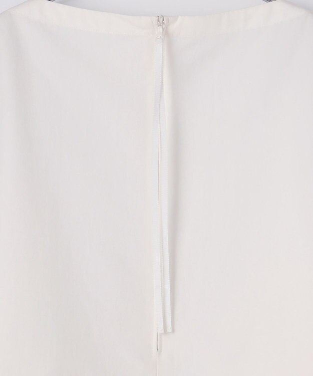 #Newans 【撥水】ボートネックリラクシーシャツ ホワイト