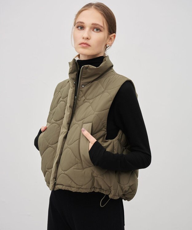 uncrave パディング ベスト カーキ