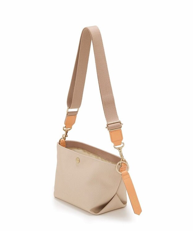 TOPKAPI 【Breath TOPKAPI】Aerial エアリアル ナイロン カラーストラップ付き ショルダーバッグ /軽量 ライトベージュ