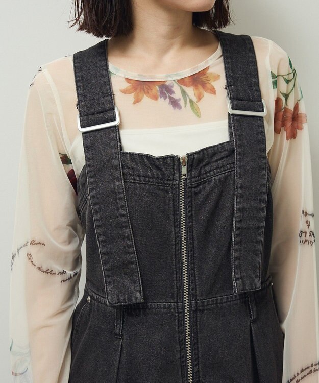 Green Parks ・ＳＵＧＡＲ　ＳＰＯＯＮ　２ｗａｙデニムジャンスカ Black