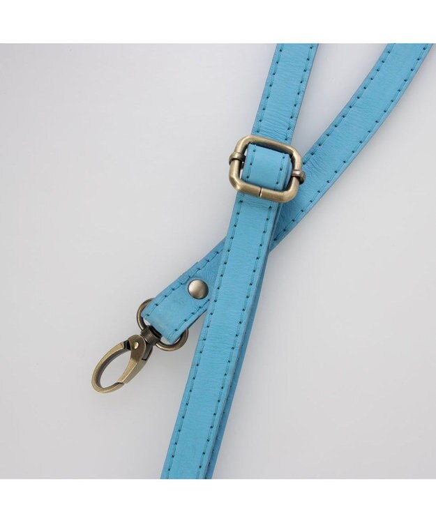 UNBILLION 【訳あり商品】ピークスピーク PEAKS PEAK / 牛革パッチワーク口折れ2wayショルダー サックスブルー