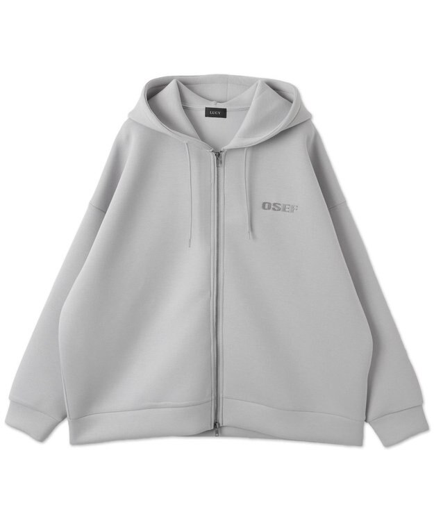 WEGO KEEPWARM　BIGZIPパーカー ライトグレー