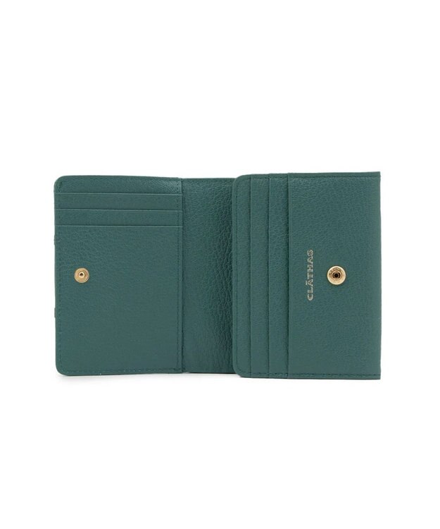 CLATHAS ソフィア 内ボックス二つ折り財布 グリーン