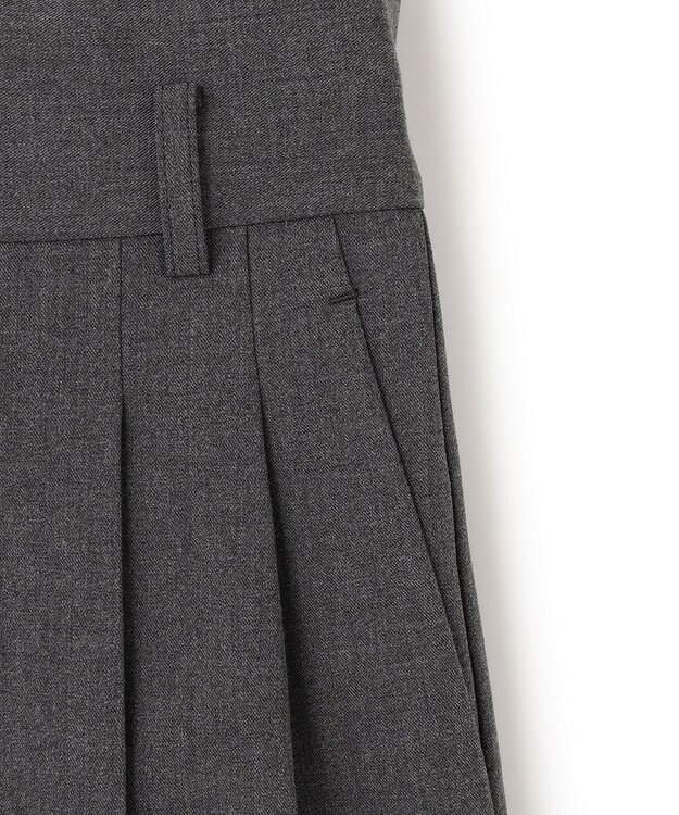 uncrave TRツイル ワイドトラウザー チャコール