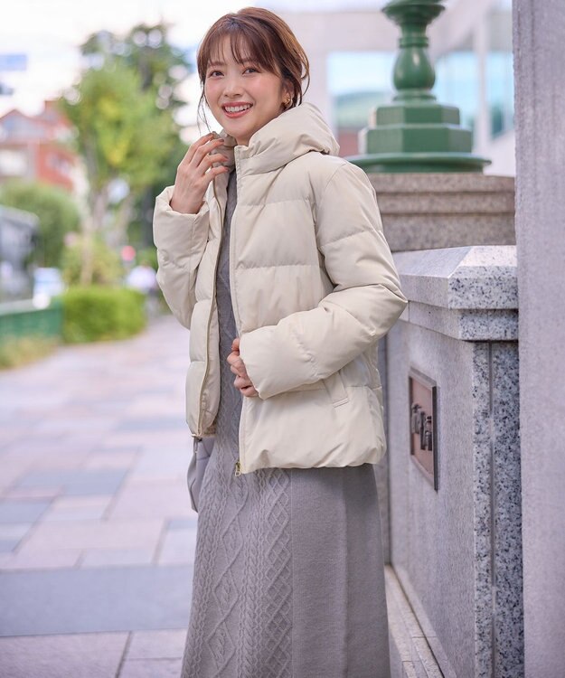 ANY SIS S 【洗える】エコファイバーミックスショート ダウン アイボリー