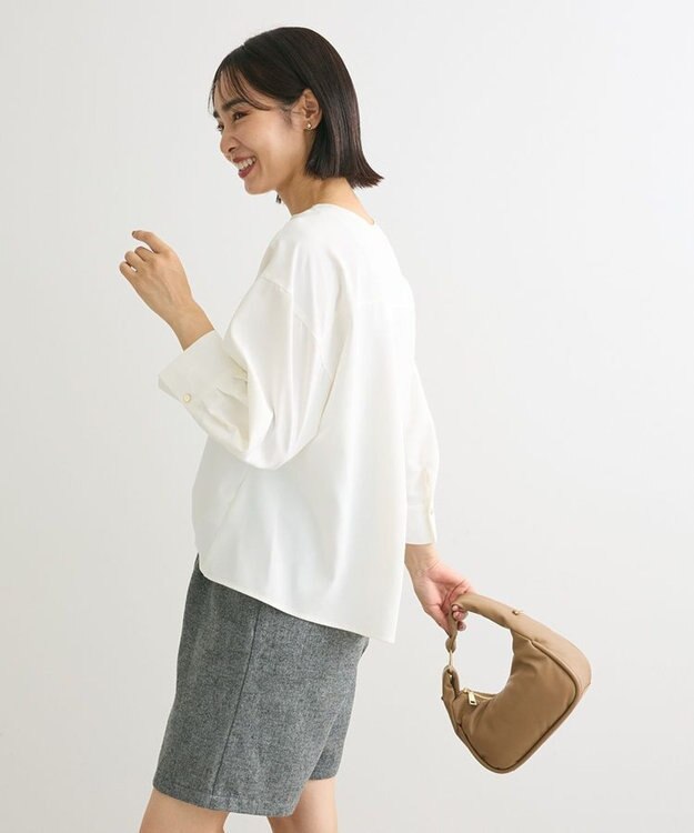 Green Parks ２ＷＡＹ　バースキッパーブラウス Off White