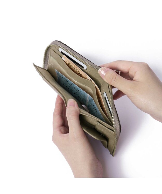 PELLE BORSA L字ファスナーミニ財布 Comfy コンフィー 6705 トープ