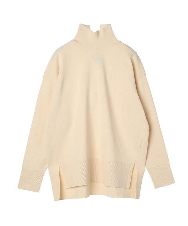 Green Parks かるい　ニットチュニック Off White