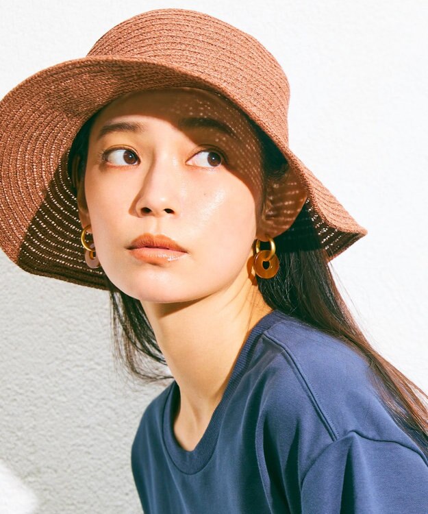 susui 【doughnut】フープピアス L (YGMAT)_片耳 ブラウン