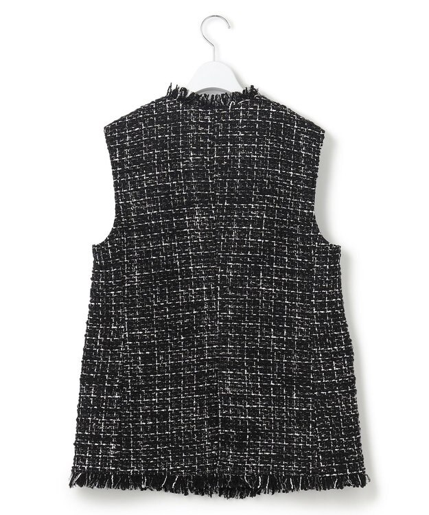 23区 L 【GLOW10月号掲載】GIOLICA オータム ツイード ジレ モノトーンミックス