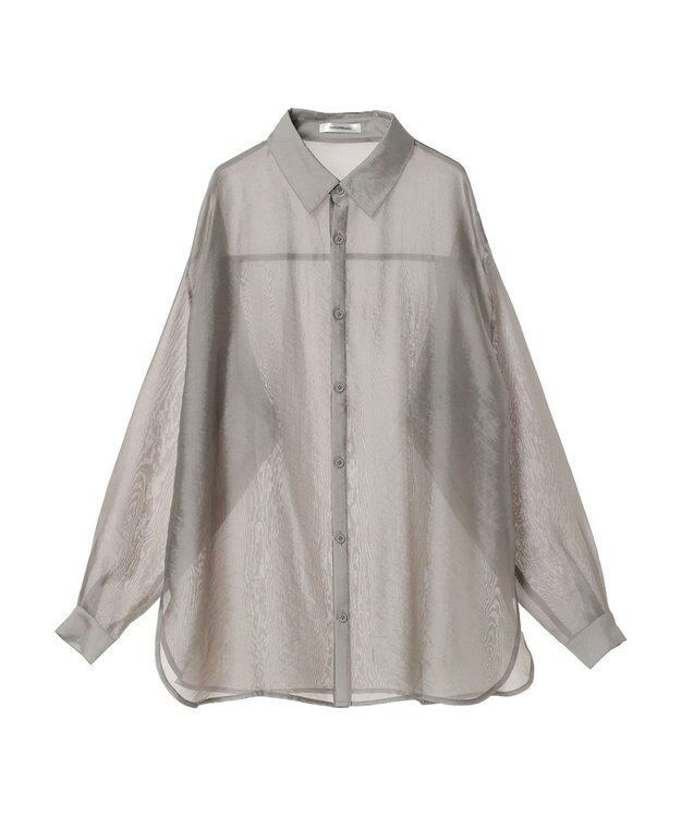 Green Parks ショルダースリット２ＷＡＹシャツ Gray