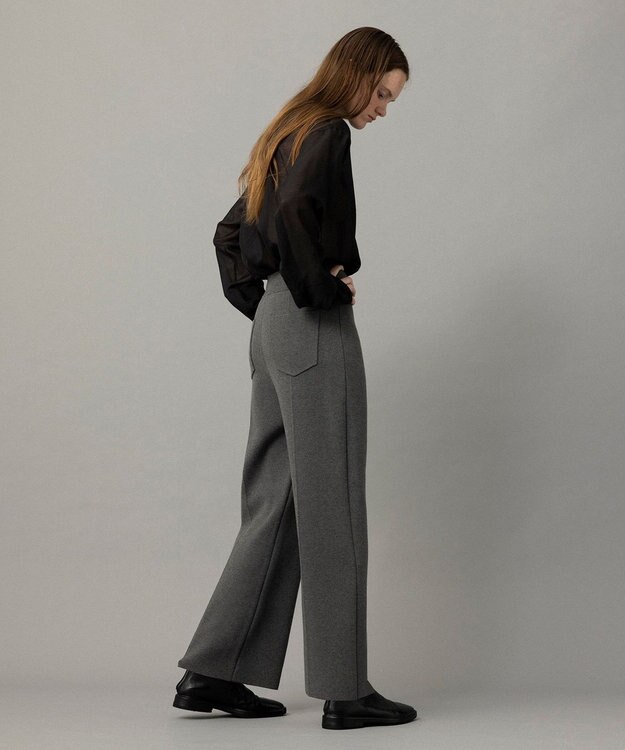 NAVE 【xNAVE】川上桃子コラボ ニットワイドパンツ グレー系