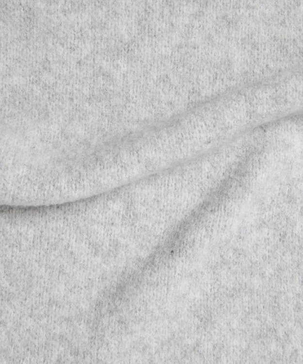 WEGO リボン付きニットストール ライトグレー