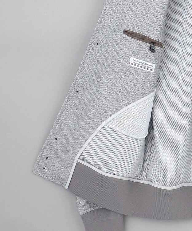 GOTAIRIKU 新作【ストレッチ/洗える/吸水速乾】ノルマンディーリネン A-1ブルゾン ライトグレー系8