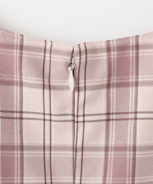 ANY KIDS 【2点セット】セーラージャケット+チェックワンピース ピンクベージュ