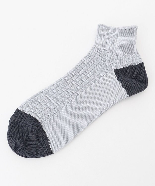 23区GOLF 【23Fondation】ショート丈 ソックス ライトグレー系