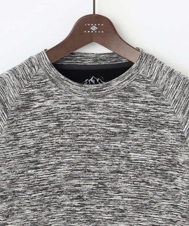 JOSEPH ABBOUD MOUNTAIN 【UNISEX】ランダムスラブリップTシャツ ライトグレー系