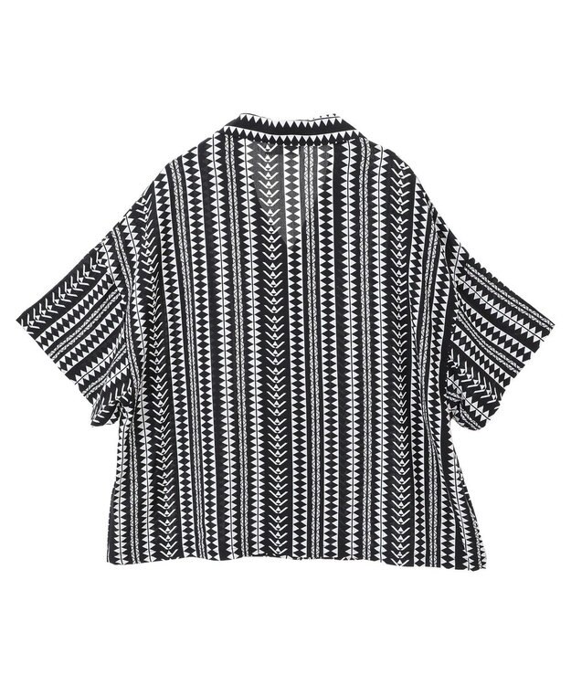 CRAFT STANDARD BOUTIQUE レーヨン総柄シャツ Stripe