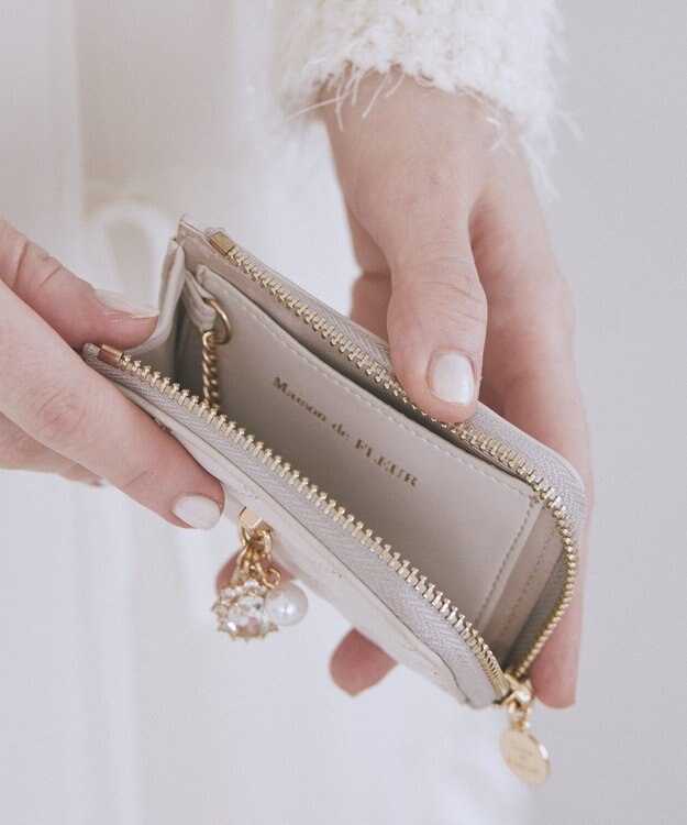 Maison de FLEUR ビジューキーケース Light Pink