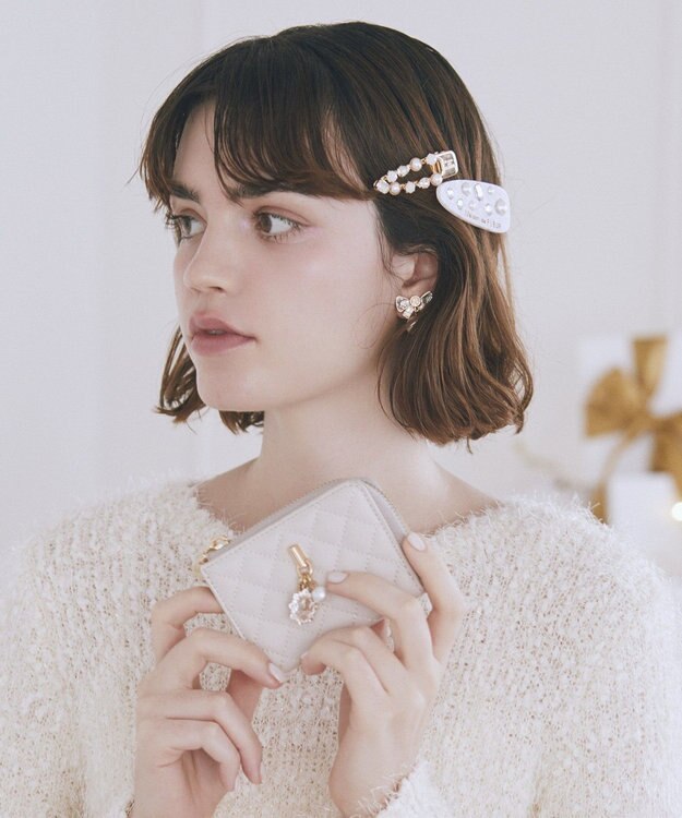 Maison de FLEUR ビジューキーケース Light Pink