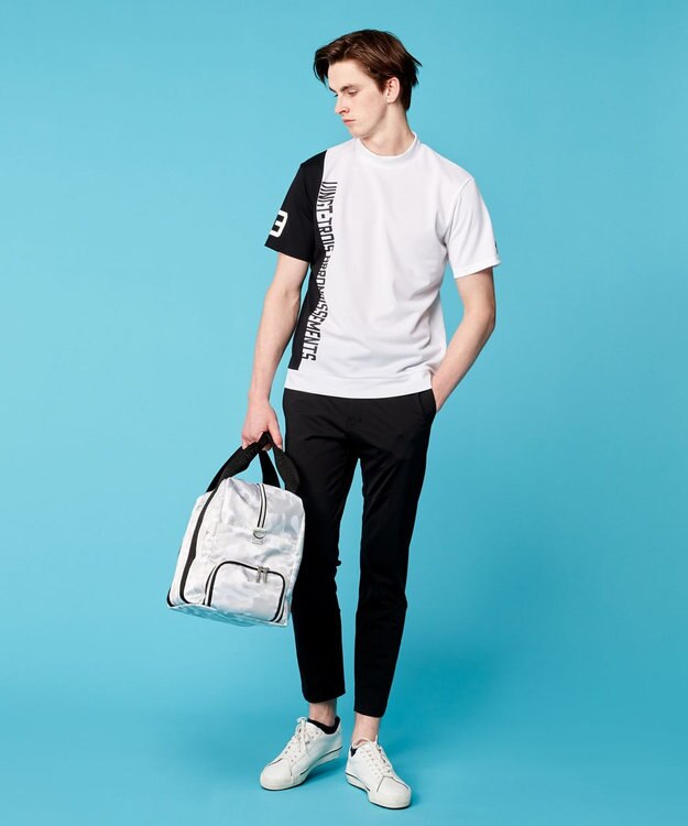 23区GOLF 【MEN】【UVケア・吸水速乾】カノコ モックネックプルオーバー ホワイト系