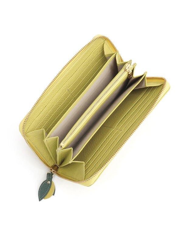 IBIZA リモーネス　ラウンドファスナー長財布 薄黄色