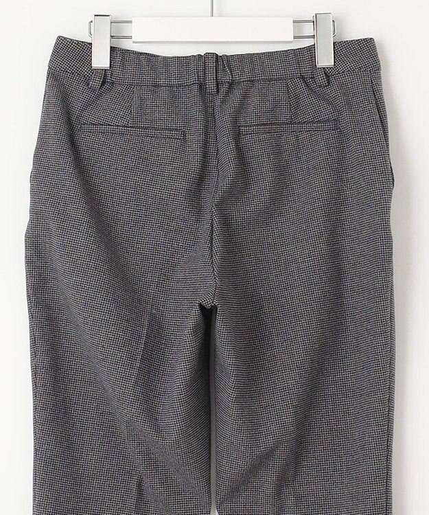 J.PRESS LADIES 【洗える】チェルビックチェック テーパード パンツ グレー系3