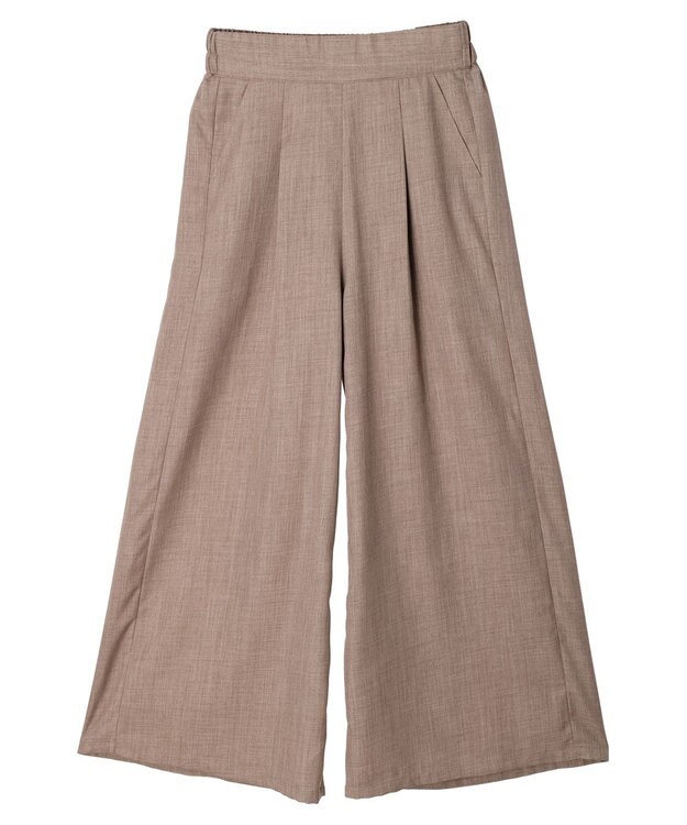 Green Parks ・ＥＬＥＮＣＡＲＥ　ＤＵＥ　リネンライクワイドパンツ Mocha